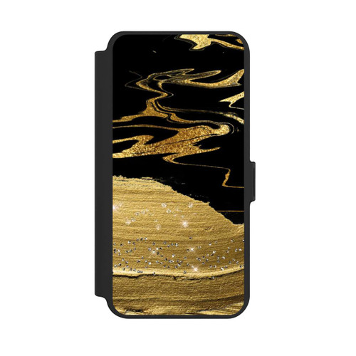 Samsung Galaxy S25+  NIVOflip Marble Golden Look Veins