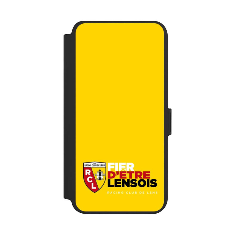 Galaxy S25 + NIVOflip Fond Logo RCL Jaune