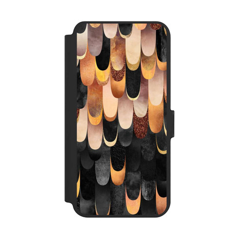 Samsung Galaxy S25+  NIVOflip Gefiedertes Kupfer und Schwarz