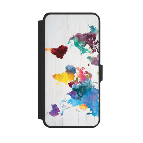 Samsung Galaxy S25+  NIVOflip Welt Farbig 1