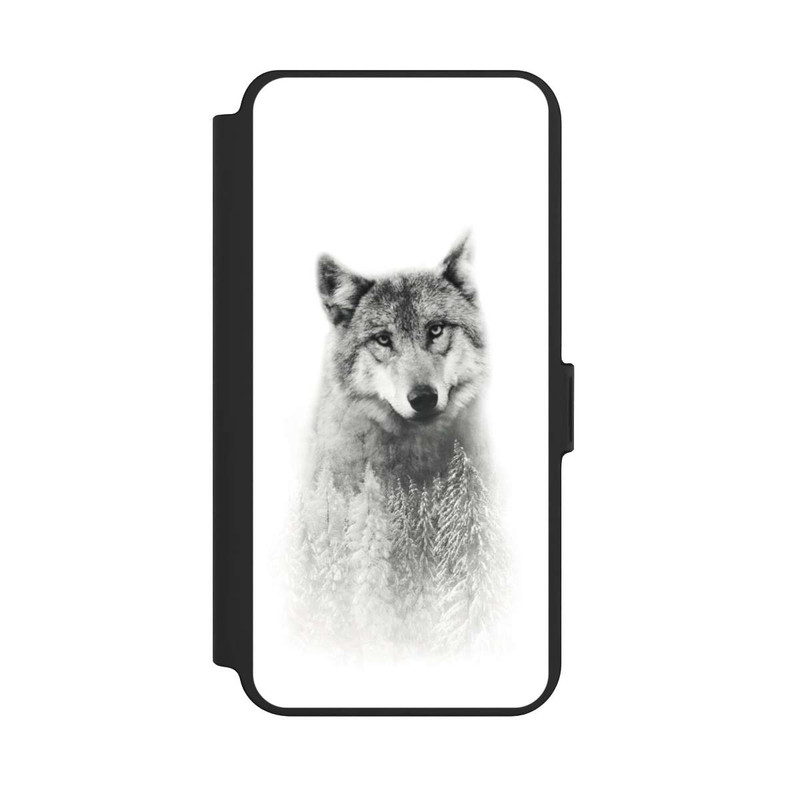 Galaxy S25 + NIVOflip Der Wolf und der Wald