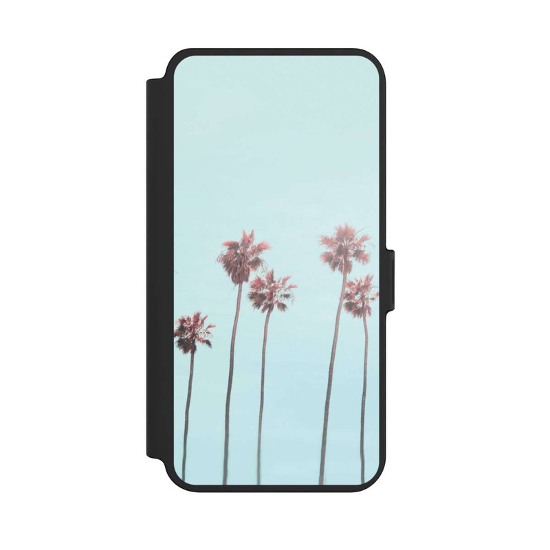 Galaxy S25 + NIVOflip Pink Light Paradise Beach Palm