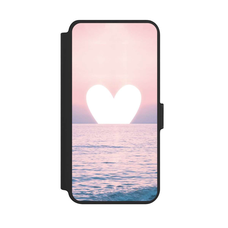 Galaxy S25 + NIVOflip Herz-Sonnenuntergang