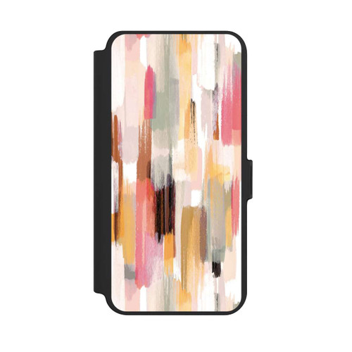 Samsung Galaxy S25+  NIVOflip Abstrakte Pinselstriche Herbsttöne