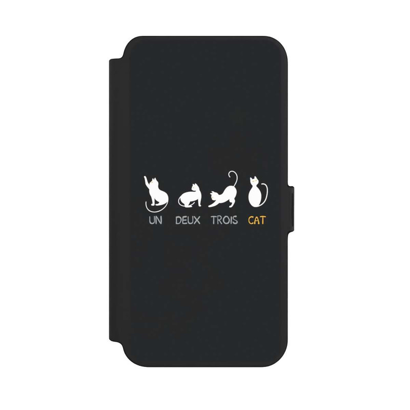 Galaxy S25 + NIVOflip Un Deux Trois Cat