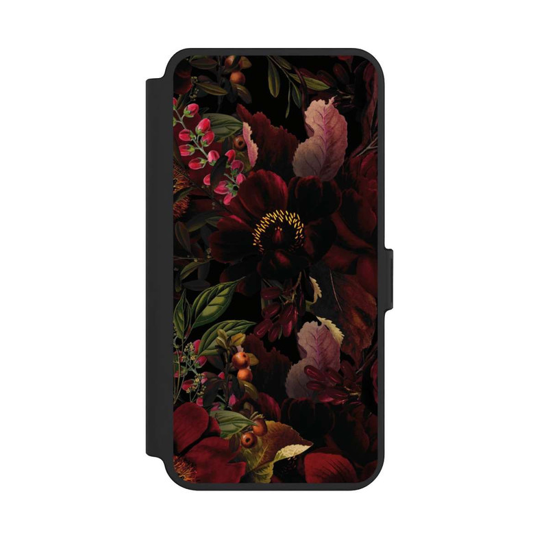 Galaxy S25 + NIVOflip Dunkle Blumenwiese