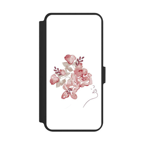 Samsung Galaxy S25+  NIVOflip Line Art Woman face flowers