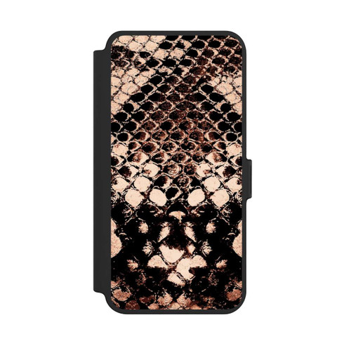 Samsung Galaxy S25+  NIVOflip Rose gold snake print