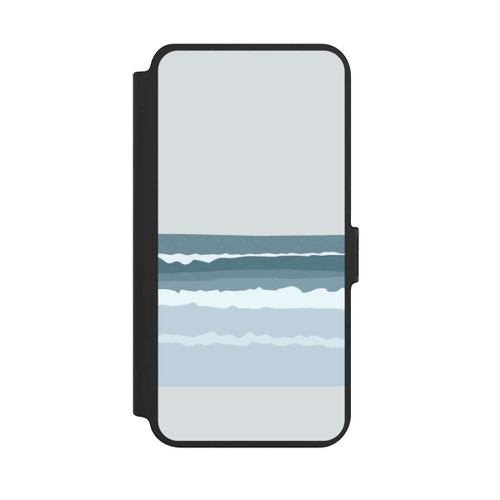 Samsung Galaxy S25+  NIVOflip Abstrakte blaue Wellen