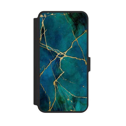 Samsung Galaxy S25+  NIVOflip Mineralischer Glamourlook Blaugold