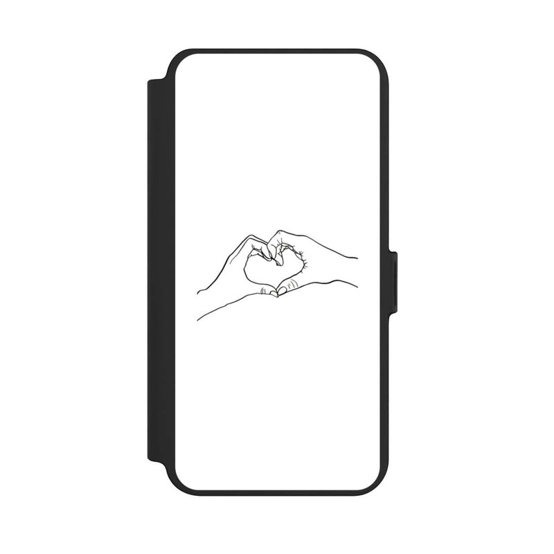 Galaxy S25 + NIVOflip Love Hands Line Art