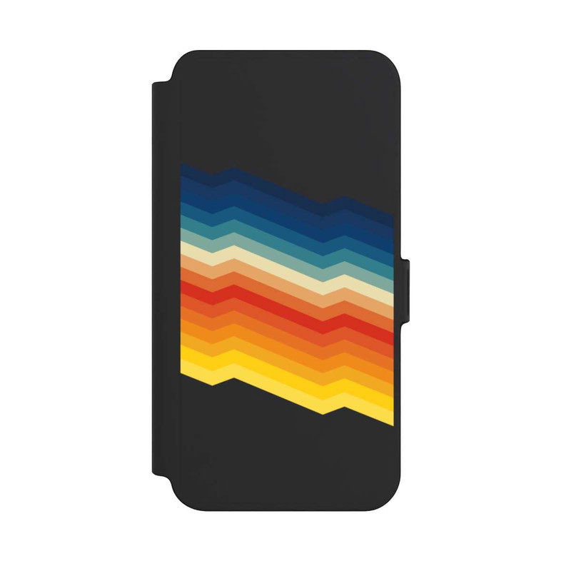 Galaxy S25 + NIVOflip Abstrakter Regenbogen