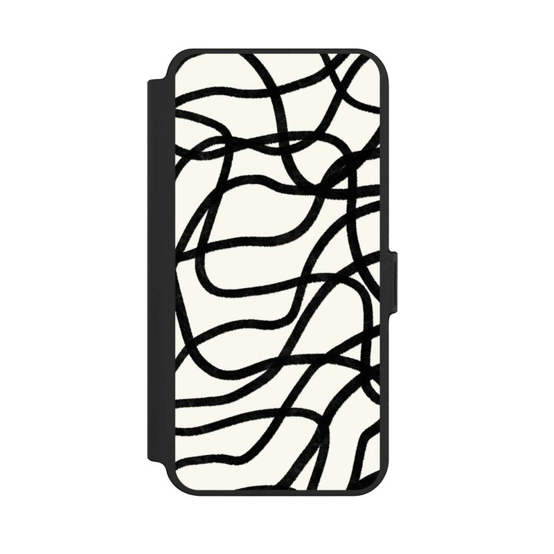 Galaxy S25 + NIVOflip Lignes noires