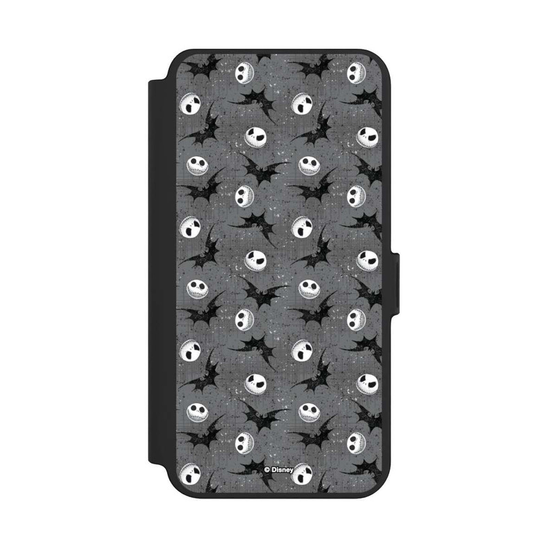 Galaxy S25 + NIVOflip Jack Grey Pattern Tim Burtons Nightmare before Christmas