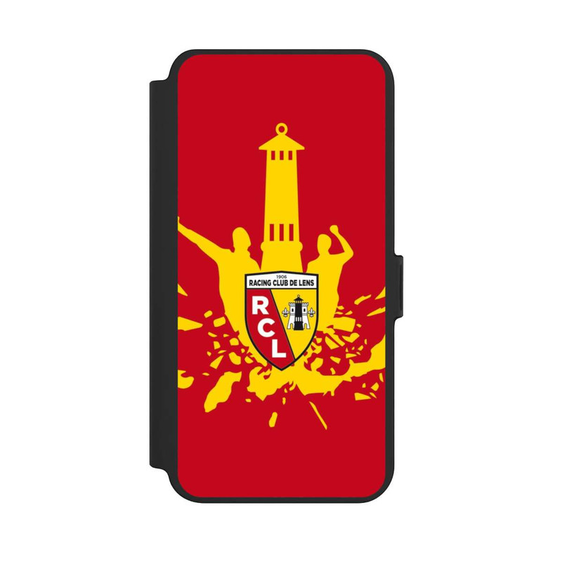 Galaxy S25 + NIVOflip RC Lens Turm Gelb auf Rot