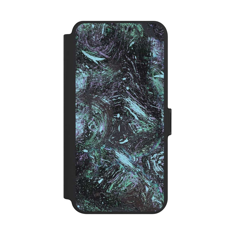 Galaxy S25 + NIVOflip Résumé Dégoulinant De Poussière Pourpre