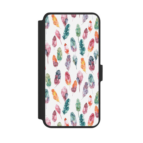 Samsung Galaxy S25+  NIVOflip Aquarellfedern Boho