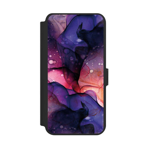 Samsung Galaxy S25+  NIVOflip Flüssige Kunst Lila-Pink
