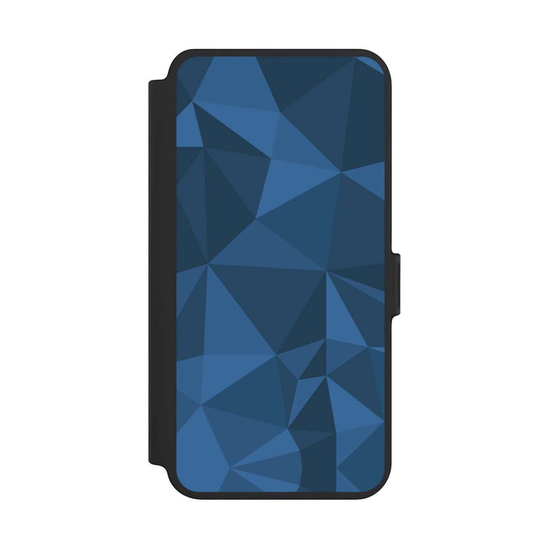 Galaxy S25 + NIVOflip Polygon Pattern Blue