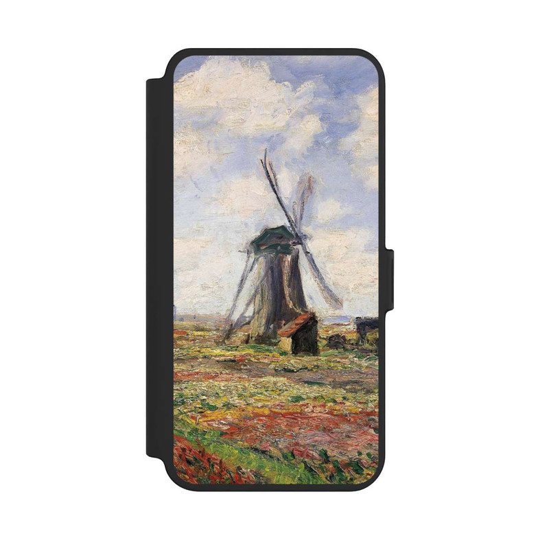 Galaxy S25 + NIVOflip Tulpenfelder mit der Rijnsburger Windmühle von Claude Monet