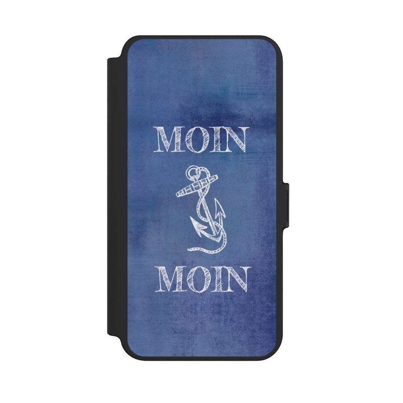 Galaxy S25 + NIVOflip ancre grunge bleu