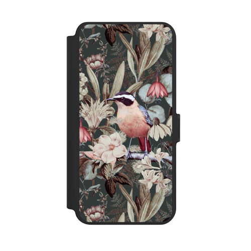 Samsung Galaxy S25+  NIVOflip Orange Bird in Vintage Flower Pattern