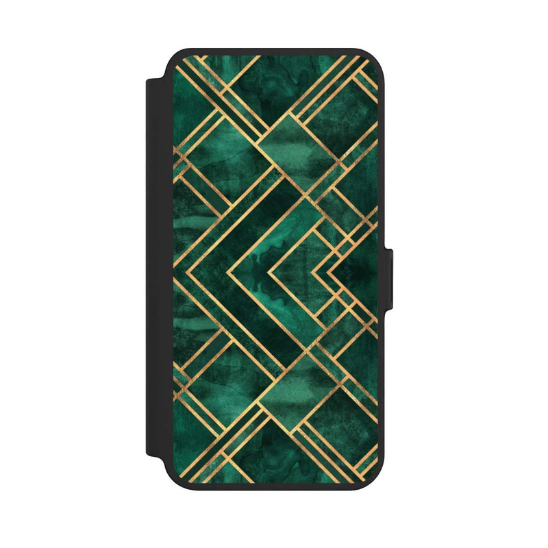Galaxy S25 + NIVOflip Grüne Blöcke