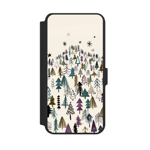 Samsung Galaxy S25+  NIVOflip Mountain Trees Forest Purple