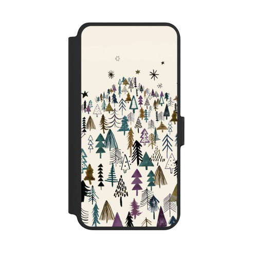 Samsung Galaxy S25+  NIVOflip Bergbäume Wald Lila