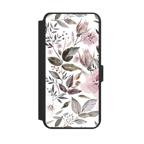 Samsung Galaxy S25+  NIVOflip Aquarell braune Rosenblüten