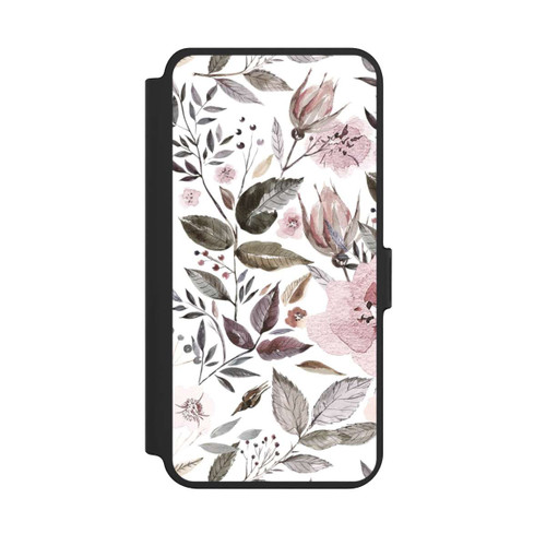 Samsung Galaxy S25+  NIVOflip Aquarell braune Rosenblüten