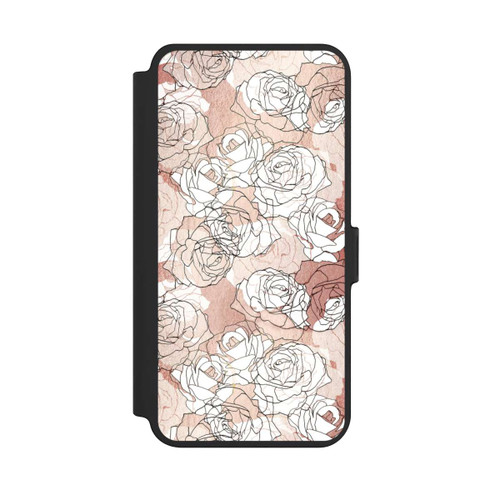 Samsung Galaxy S25+  NIVOflip Blooming Roses Line Art