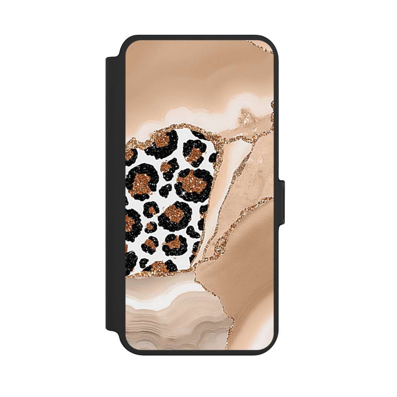 Galaxy S25 + NIVOflip  Muster und Texturen Hellgold