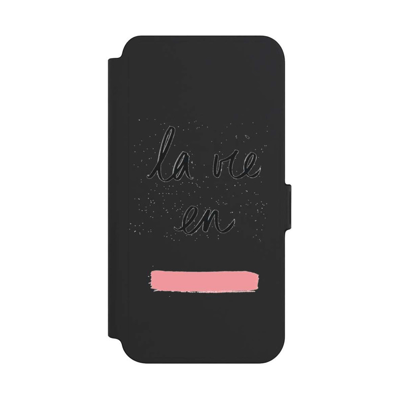 Galaxy S25 + NIVOflip La vie en Rosa Transparent
