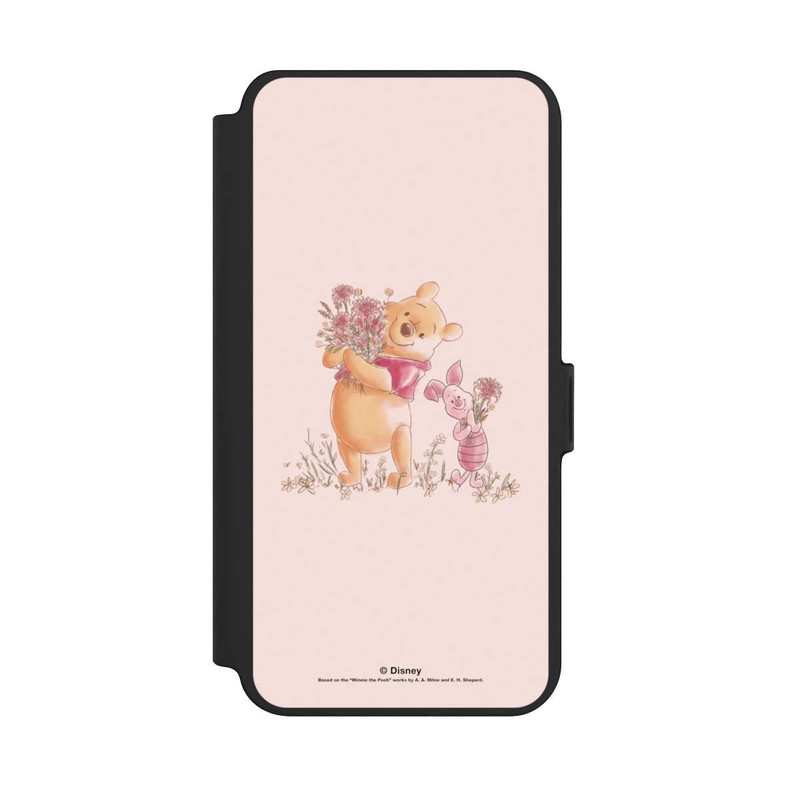 Galaxy S25 + NIVOflip Winnie & Porcinet avec des Fleurs