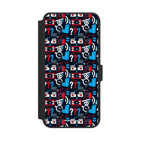 Samsung Galaxy S25+  NIVOflip Drei Fragezeichen Wildes Muster