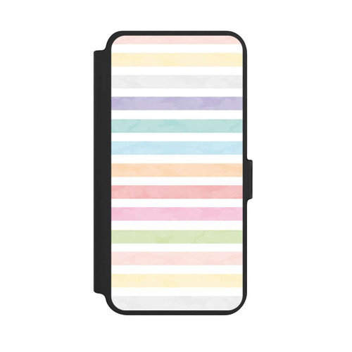 Samsung Galaxy S25+  NIVOflip Regenbogenfarbene Streifen