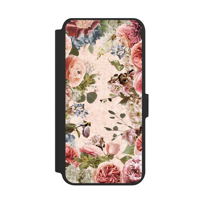 Galaxy S25 + NIVOflip Flower Frame Peonies Pastel