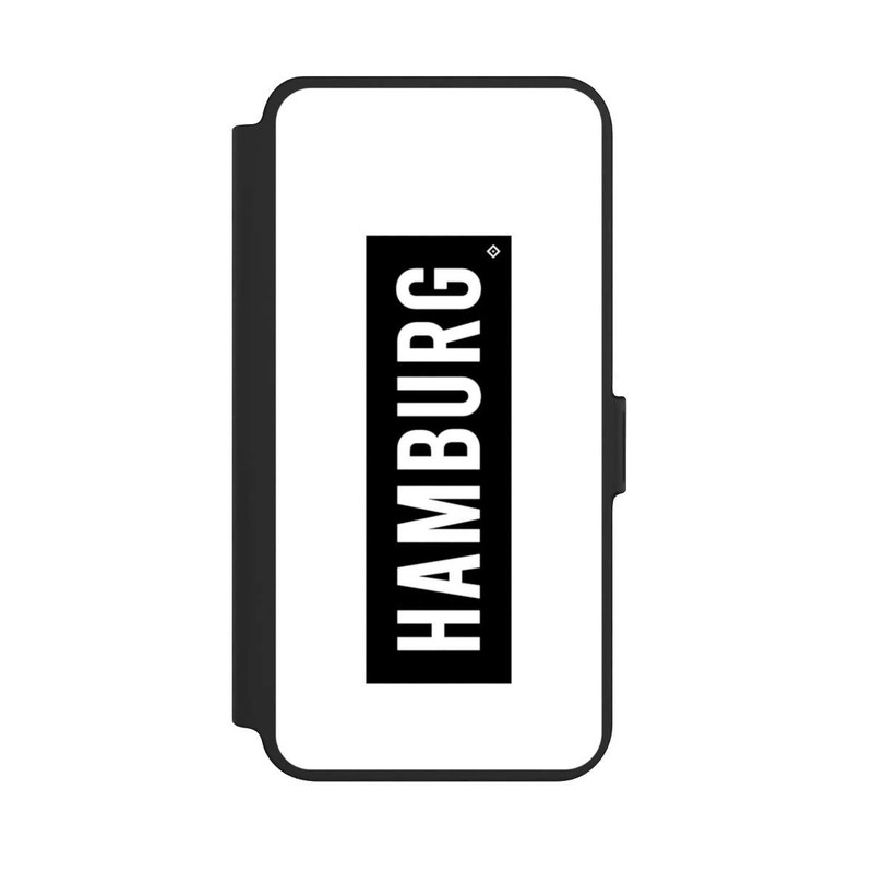 Galaxy S25 + NIVOflip HSV Hamburg Schwarz Weiss