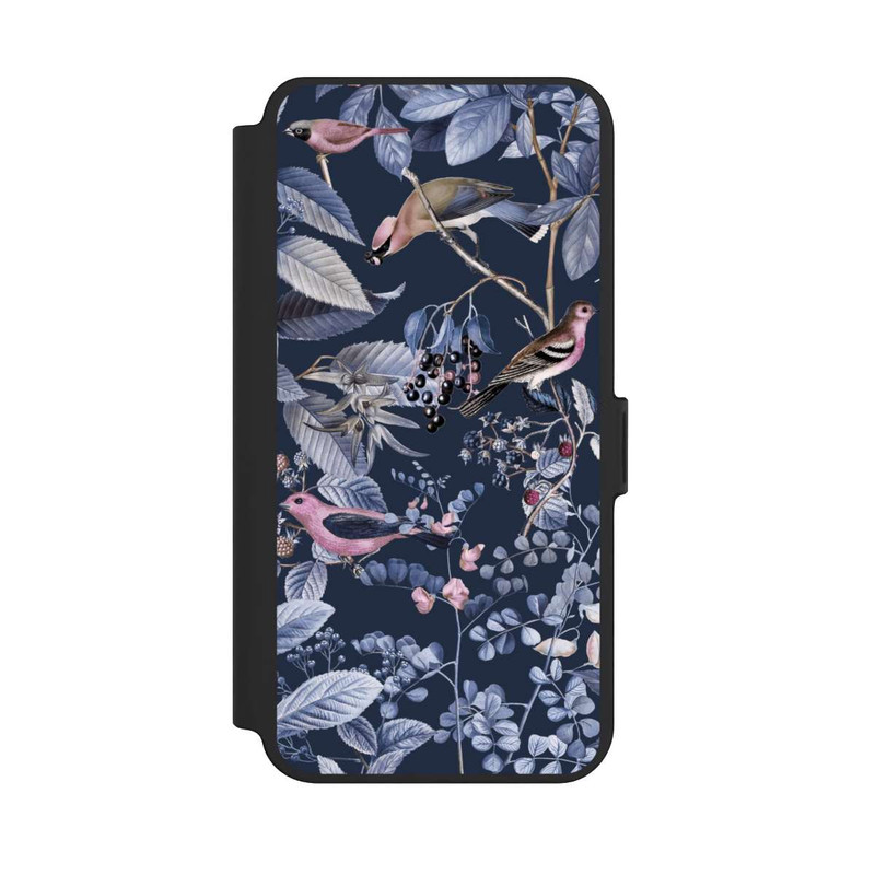 Galaxy S25 + NIVOflip Birds And Berries Blue