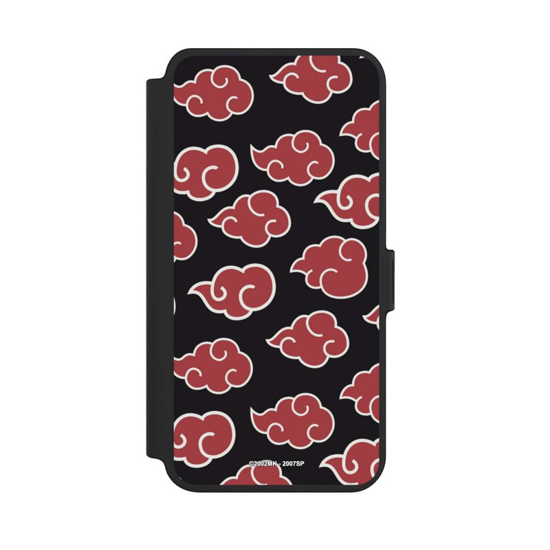 Galaxy S25 + NIVOflip Akatsuki Pattern Black Big