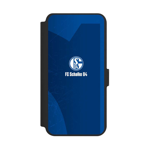 Samsung Galaxy S25+  NIVOflip Schalke 04 Blauer Hintergrund Mit Logo