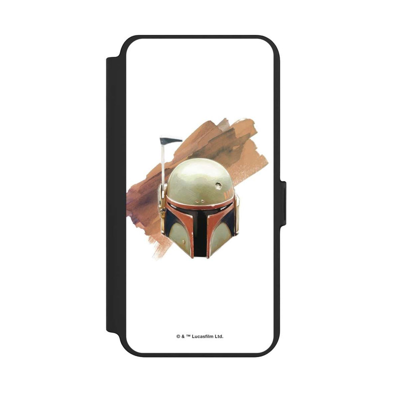 Galaxy S25 + NIVOflip Casque Boba Fett Blanc