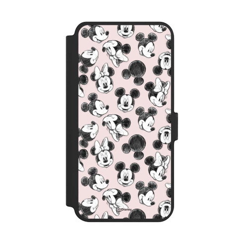 Samsung Galaxy S25+  NIVOflip Minnie &amp; Mickey Viele Gesichter Pink