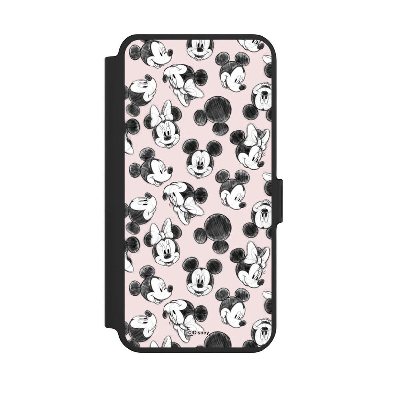 Galaxy S25 + NIVOflip Minnie & Mickey Viele Gesichter Pink