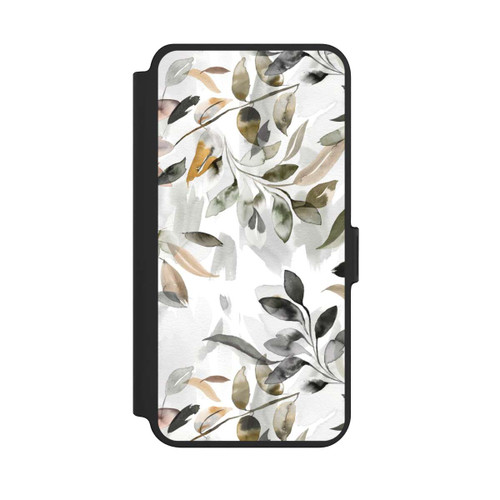 Samsung Galaxy S25+  NIVOflip Aquarellblätter neutral