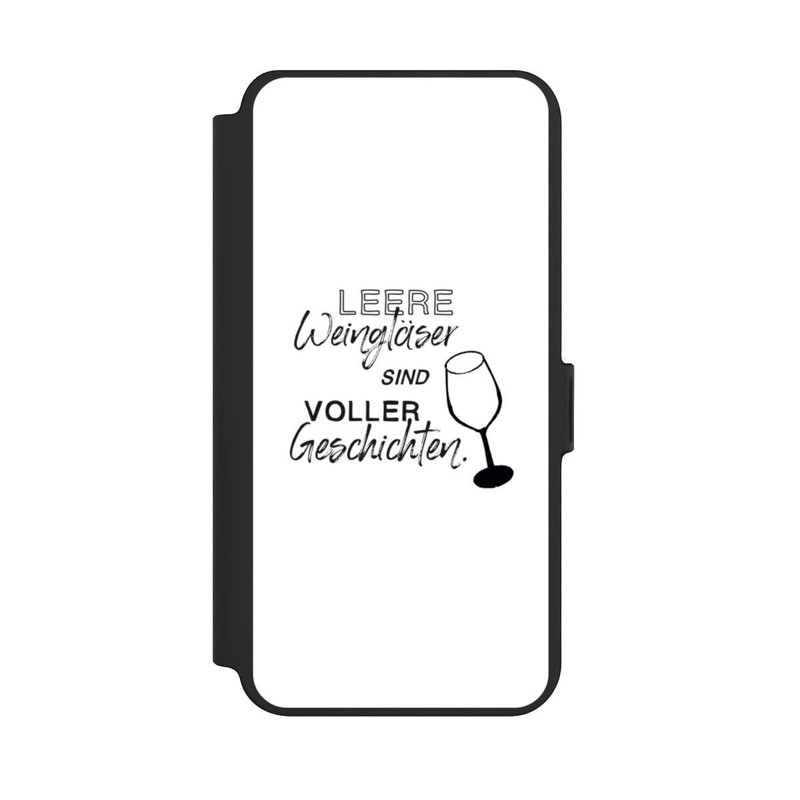 Galaxy S25 + NIVOflip Leere Weingläser