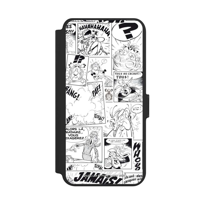 Galaxy S25 + NIVOflip Asterix Comic Schwarz und Weiß