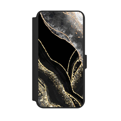 Samsung Galaxy S25+  NIVOflip Dark Marble Gold