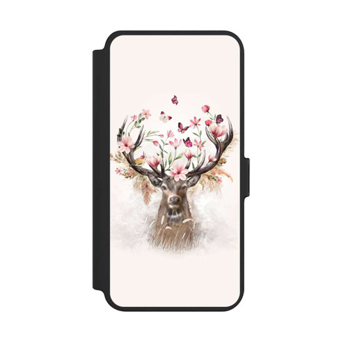 Samsung Galaxy S25+  NIVOflip Hirsch Blumen Geweih